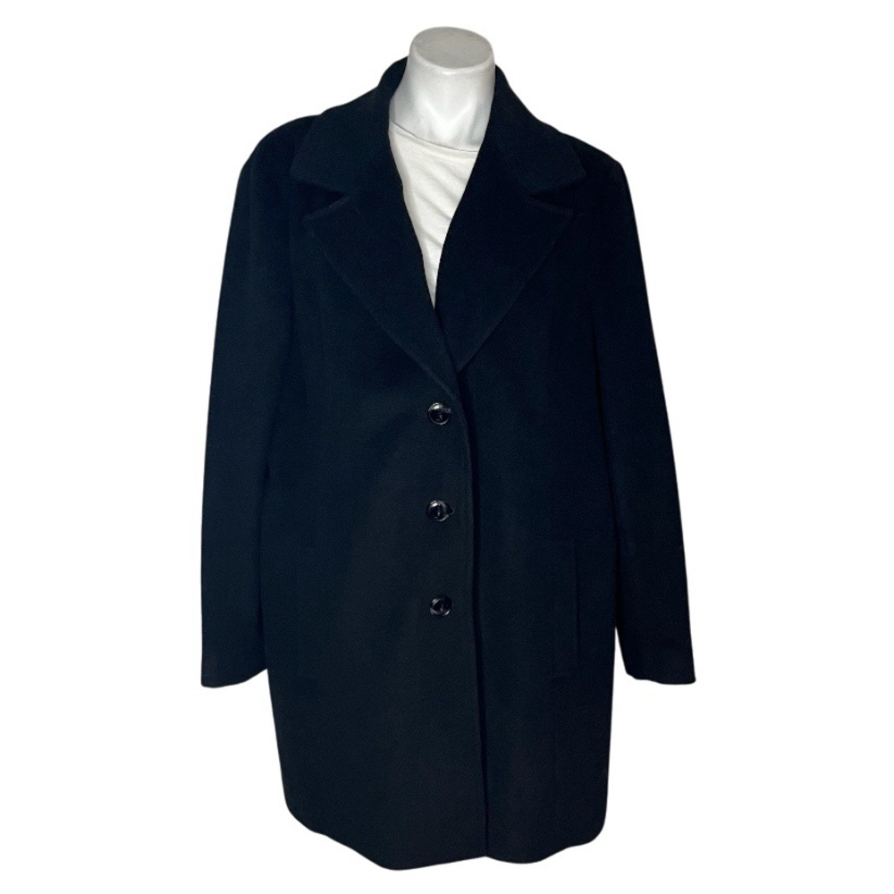 J. Jill Classic Black Pea Coat